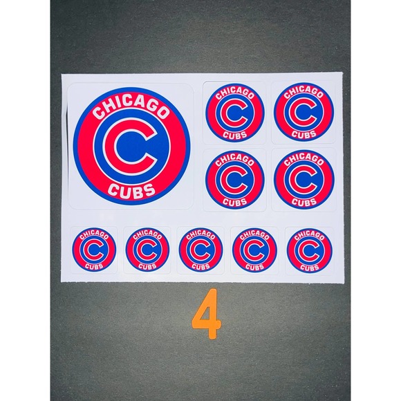CUBS BASEBALL HIGH QUALITY STICKERS SET BUNDLE - Picture 4 of 10